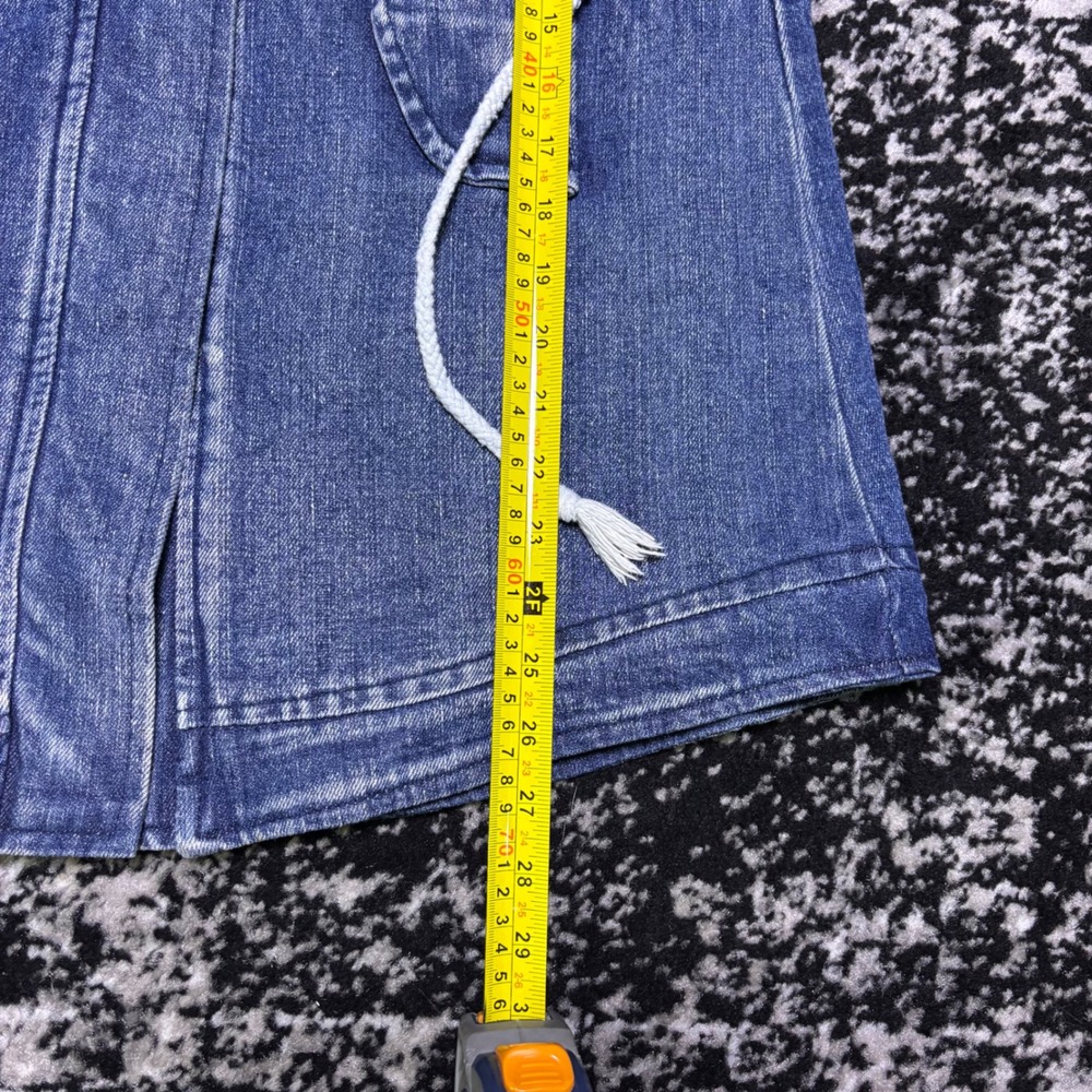 Vintage 80s Lears Denim Parka Faux Fur Trim Sherpa Lined Jacket - Picture 8 of 8